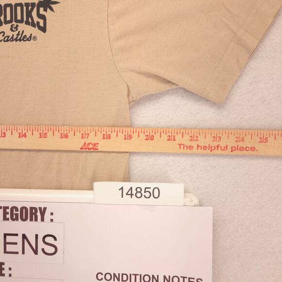 Crooks and Castles Death Row Records Band T Shirt Mens Size Small S Tan - Picture 7 of 9